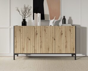 Комод ADRK Furniture Larista, коричневая/черная цена и информация | Комоды | kaup24.ee