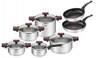 Tefal pottide ja pannide komplekt, 12 tk цена и информация | Кастрюли, скороварки | kaup24.ee