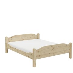 LIVA 160 - solid wooden bed - LACQUERED PINE цена и информация | Кровати | kaup24.ee