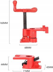 Toruklambrikomplekt Zaxer 3/4", 4 tk hind ja info | Käsitööriistad | kaup24.ee