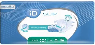 Mähkmed iD Expert Slip Super M, 28 tk hind ja info | Mähkmed, hügieenisidemed, ühekordsed linad täiskasvanutele | kaup24.ee