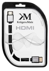 Kruger&Matz HDMI, 1.8 м цена и информация | Кабели и провода | kaup24.ee