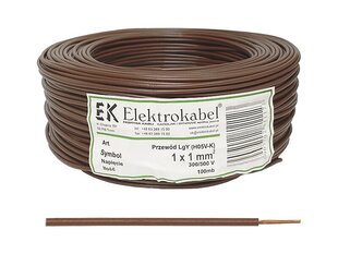 Kaabel 1x0,75 mm, 100 m hind ja info | Kaablid ja juhtmed | kaup24.ee