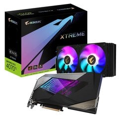 Gigabyte Aorus GeForce RTX 4070 Ti Xtreme Waterforce GV-N407TAORUSX W-12GD hind ja info | Videokaardid (GPU) | kaup24.ee