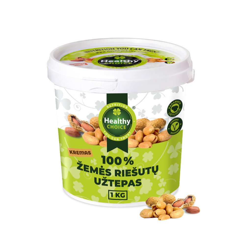 Maapähklivõi "Healthy Choice", 1 kg цена и информация | Supertoit | kaup24.ee
