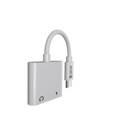 Devia adapter Smart USB-C - USB-C (port) + USB-C (port) white цена и информация | Адаптеры и USB-hub | kaup24.ee