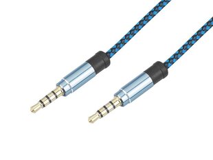 Кабель AUX MINI JACK 3.5MM 1.5m прочный кабель в оплетке цена и информация | Кабели и провода | kaup24.ee