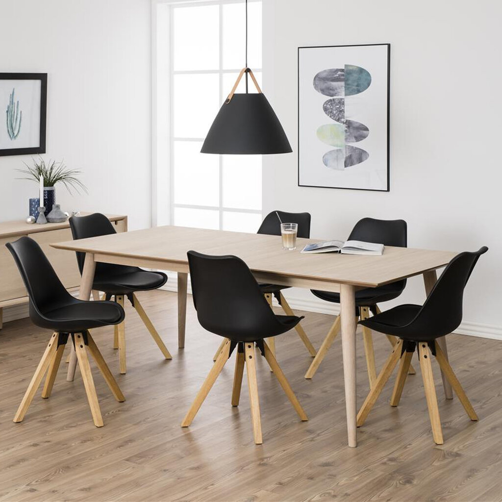 2 tooli komplekt Dima O, must/pruun hind ja info | Söögilaua toolid, köögitoolid | kaup24.ee