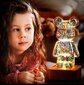 3D LED-laualamp Bear Happy People hind ja info | Lastetoa valgustid | kaup24.ee