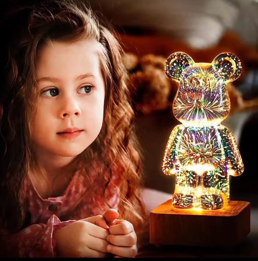 3D LED-laualamp Bear Happy People цена и информация | Lastetoa valgustid | kaup24.ee