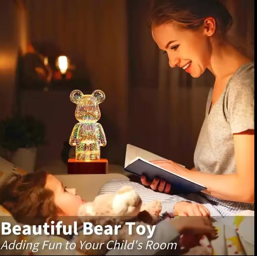 3D LED-laualamp Bear Happy People цена и информация | Lastetoa valgustid | kaup24.ee