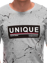 футболка мужская s1793 - серая цена и информация | Мужские футболки | kaup24.ee