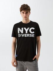 футболка ny city 04 s1829 - черная цена и информация | Мужские футболки | kaup24.ee