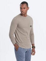 T-särk meestele Ombre Clothing 123706-7, beež hind ja info | Meeste T-särgid | kaup24.ee