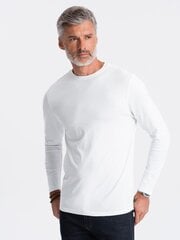 T-särk meestele Ombre Clothing, valge hind ja info | Meeste T-särgid | kaup24.ee