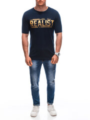 футболка s1928 - темно-синяя 125140-7 цена и информация | Мужские футболки | kaup24.ee