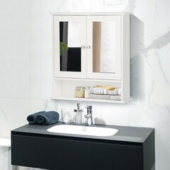 Шкафчик для ванной Costway,белый цена и информация | Шкафчики для ванной | kaup24.ee