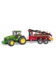 Трактор с загрузочным прицепом BRUDER John Deere 7930, 3054 цена и информация | Игрушки для мальчиков | kaup24.ee