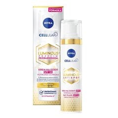 Näokreem Nivea Cellular Luminous 630 SPF50, 40 ml hind ja info | Näokreemid | kaup24.ee