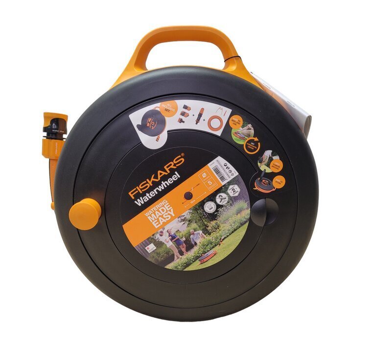 Voolik rulliga Fiskars, 15 m, 1 tk. hind ja info | Kastekannud, voolikud, niisutus | kaup24.ee