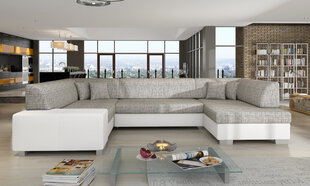 Мягкий угловой диван Havana, серый/белый цена и информация | Угловые диваны | kaup24.ee