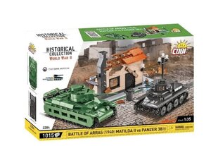 Konstruktori komplekt Cobi Klocki Battle Of Arras (1940) Metilda vs Panzer38, 1015 hind ja info | Klotsid ja konstruktorid | kaup24.ee