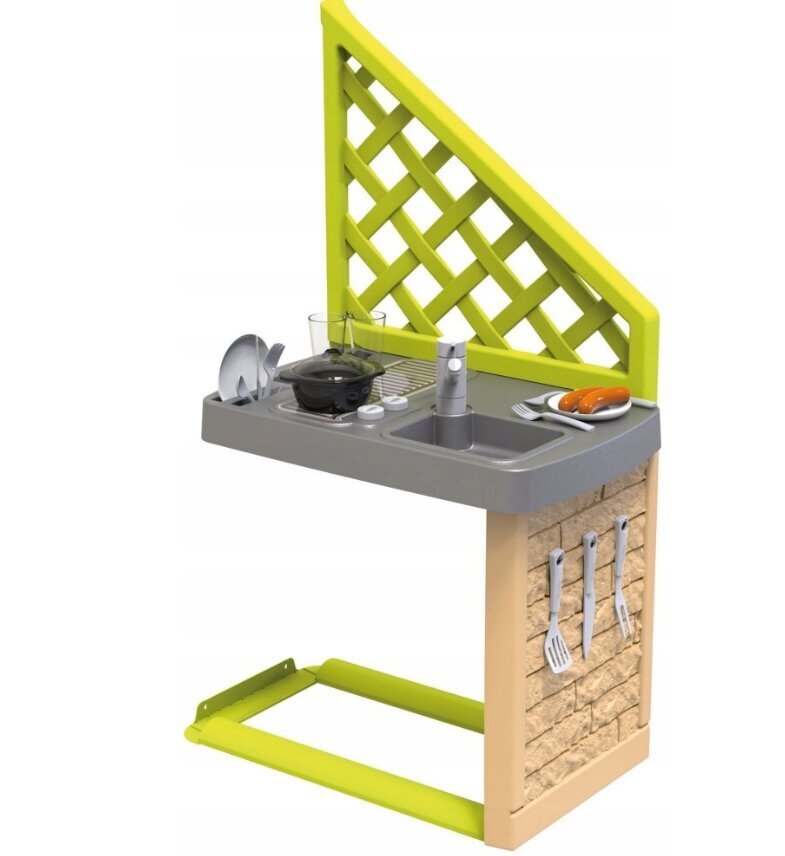 Laste väliköök Smoby, 54 x 34,5 x 98 cm, roheline hind ja info | Mänguväljakud, mängumajad | kaup24.ee