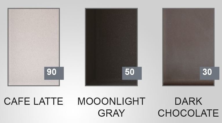 Kunstlikust graniidist köögivalamu Axis Slide 40, dark glow цена и информация | Köögivalamud | kaup24.ee