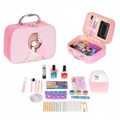 Laste kosmeetika komplekt, karp peegli ja UV LED lambiga hind ja info | Tüdrukute mänguasjad | kaup24.ee