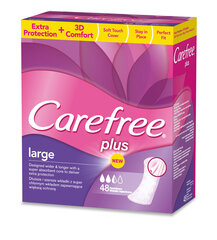 Pesukaitsmed Carefree Large, 48 tk hind ja info | Tampoonid, hügieenisidemed, menstruaalanumad | kaup24.ee