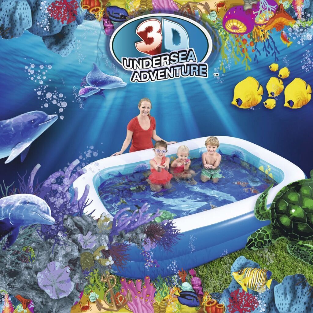 Täispuhutav bassein Bestway Undersea Adventure, 262x175x51 cm цена и информация | Basseinid | kaup24.ee