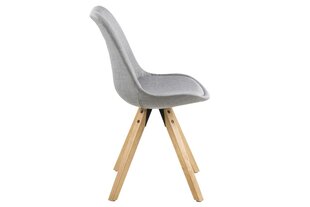 2 tooli komplekt Dima G, hall/pruun hind ja info | Söögilaua toolid, köögitoolid | kaup24.ee