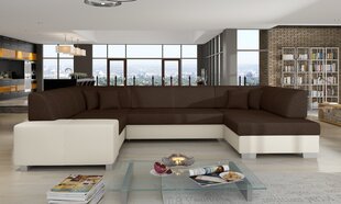 Мягкий угловой диван Havana, коричневый/кремовый цена и информация | Угловые диваны | kaup24.ee