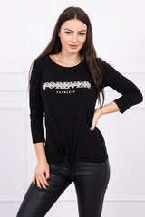 Блузка с принтом Forever черная S/M - L/XL kesi-16514-V цена и информация | Женские блузки, рубашки | kaup24.ee