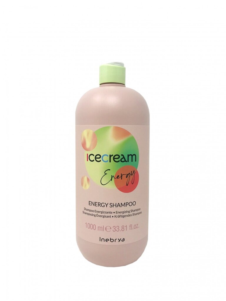 Šampoon Inebrya Ice Cream Energy, 1000 ml hind ja info | Šampoonid | kaup24.ee
