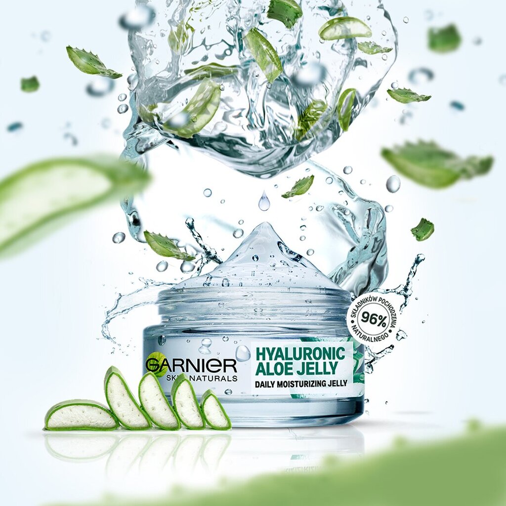 Niisutav geeljas näokreem Garnier Skin Natural Hyaluronic Aloe Jelly 50 ml hind ja info | Näokreemid | kaup24.ee