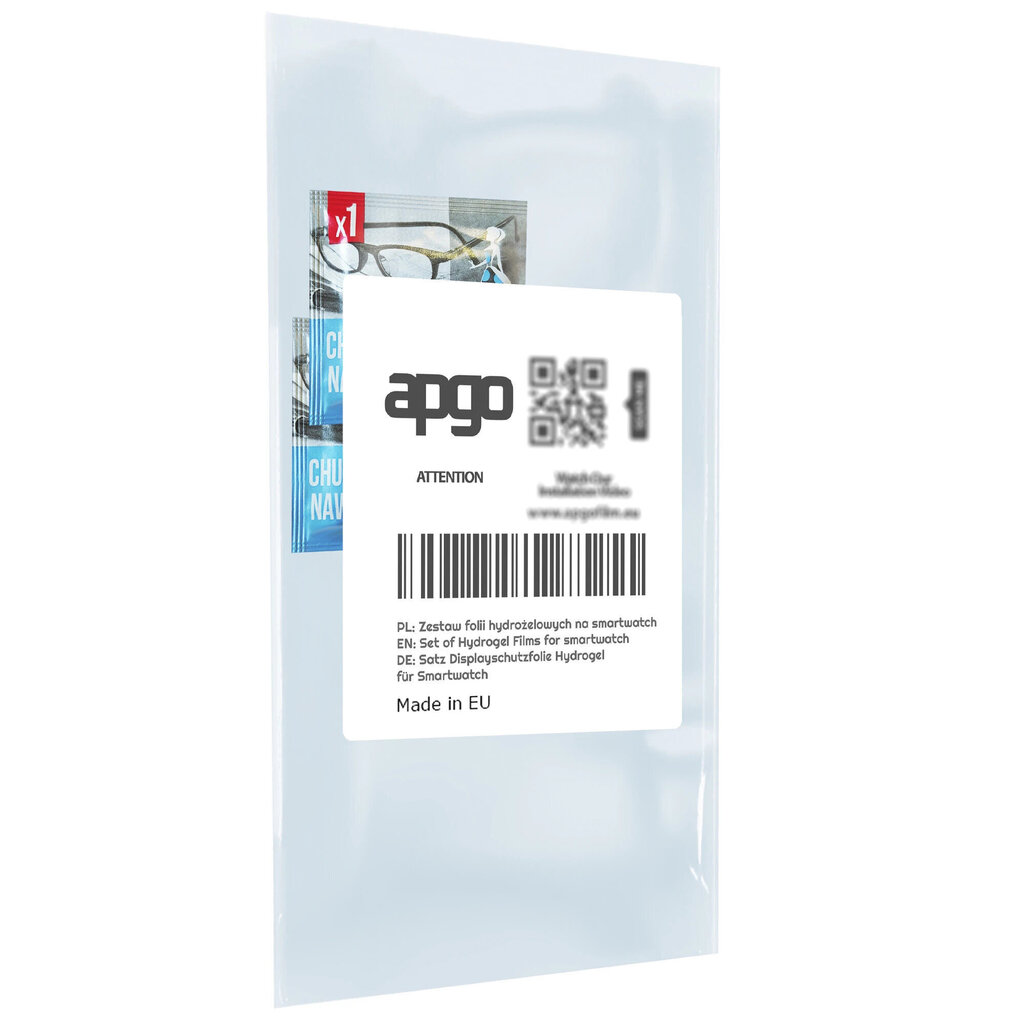 Apgo Hydrogel Screen Protector, 3 tk hind ja info | Nutikellade ja nutivõrude tarvikud | kaup24.ee