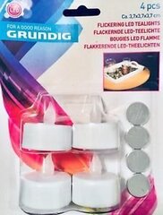 LED küünlad Grundig, 4 tk hind ja info | Küünlad, küünlajalad | kaup24.ee