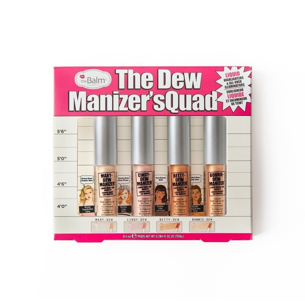 Valgust peegeldavate särakreemide komplekt The Balm The Dew Manizer's Squad 4 x 8.4 ml цена и информация | Päikesepuudrid, põsepunad | kaup24.ee