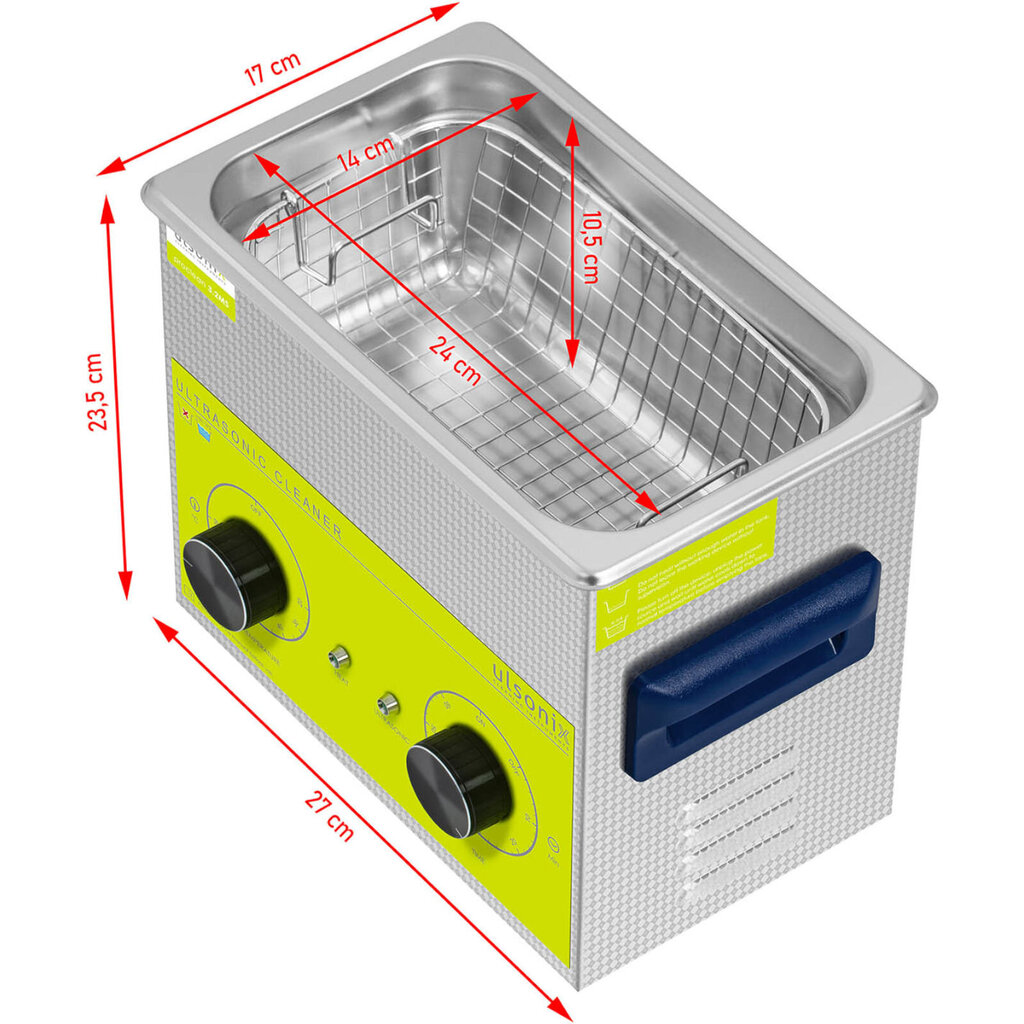 Pesuri ultraheli vannipuhastaja 3,2 l 120 W 10167561 цена и информация | Puhastustarvikud | kaup24.ee