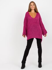 свитер oversize цвета фуксии с широкими рукавами och bella цена и информация | Женские кофты | kaup24.ee