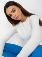 белый гладкий классический свитер с вискозой цена и информация | Женские кофты | kaup24.ee