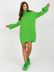 светло-зеленое вязаное платье с длинным рукавом цена и информация | Женские кофты | kaup24.ee