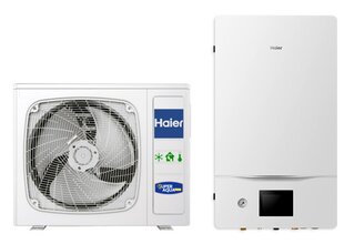 Тепловой насос Haier SUPER AQUA Split 10 кВт воздух-вода AW102SNCHA / HU102WAMNA цена и информация | Отопительные котлы и аккумуляторные баки | kaup24.ee