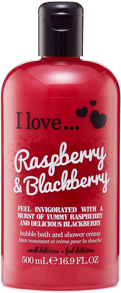 Dušigeel I Love... Raspberry & Blackberry 500 ml hind ja info | Dušigeelid, õlid | kaup24.ee