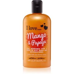 Гель для душа I Love... Mango & Papaya 500 мл цена и информация | Масла, гели для душа | kaup24.ee