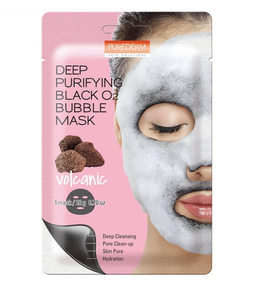 Sügavpuhastav näomask Purederm Black O2 Bubble Volcanic 20 g hind ja info | Näomaskid, silmamaskid | kaup24.ee