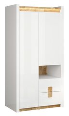 Шкаф BRW Alameda, белый/дубовый цвет цена и информация | Шкафы | kaup24.ee