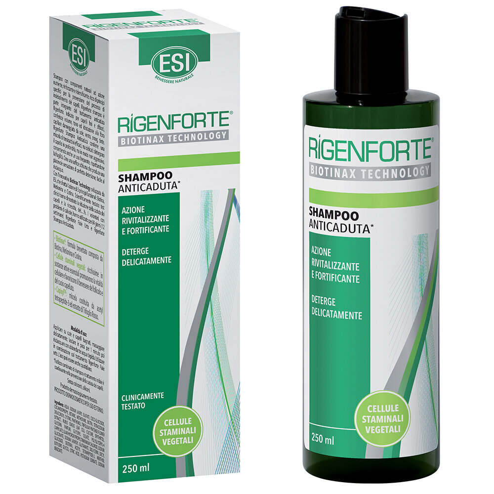 Juuste väljalangemisvastane šampoon ESI Rigenforte, 250 ml hind ja info | Šampoonid | kaup24.ee