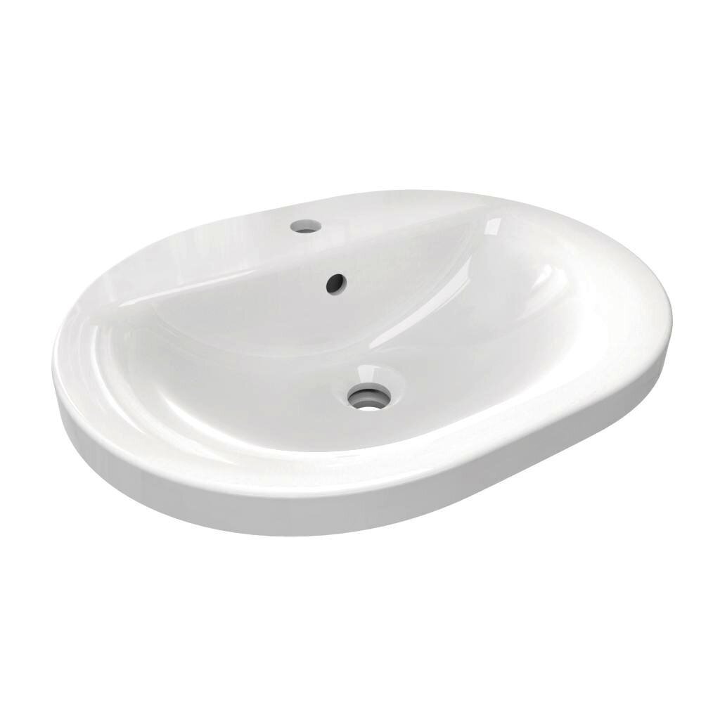 Süvistatav valamu Ideal Standard Connect Oval 55x43 cm, valge. E503901 hind ja info | Kraanikausid, valamud | kaup24.ee